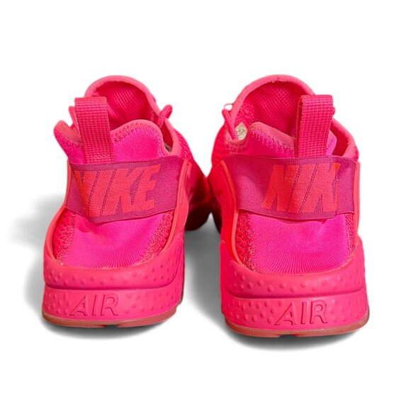 Nike Air Huarache Run Ultra Breathe Hot Pink Neon Running Sneaker Shoes 10 - Picture 4 of 10